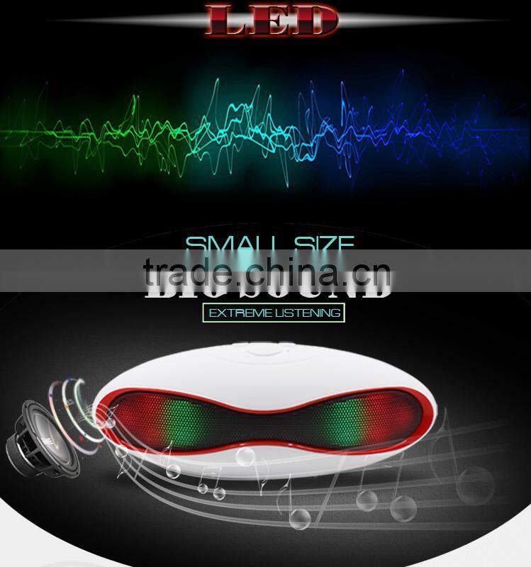 2016 Cheap portable wireless bluetooth speaker, good sound speaker with LED