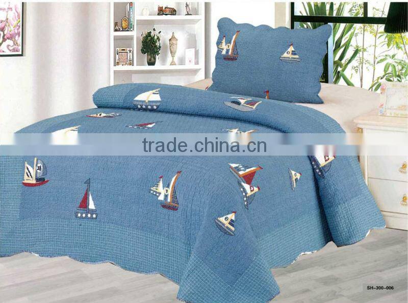 Polyester microfiber printed quilt for kids for girls