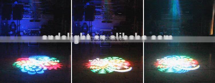 New design 8pcs import led RGBW gobo effect light for disco ktv