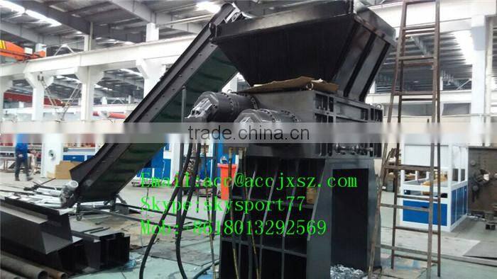Two shaft shredder for plastic/metal/tire/waste