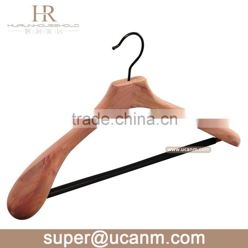 HRW-8300P flat cedar wood hanger for coat