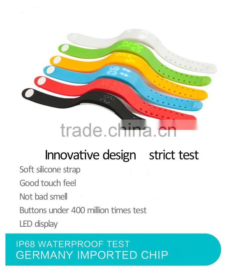 Touch screen OLED Display bluetooth bracelet, Pedometer Calorie Waterproof smart bluetooth bracelet