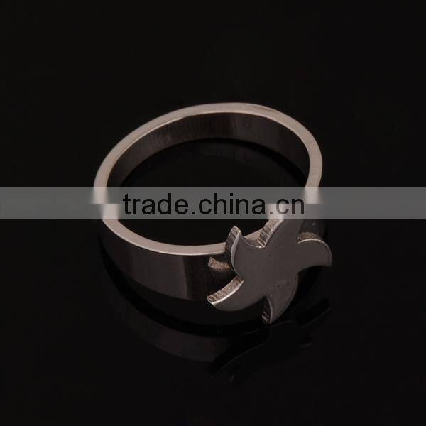 Stainless Steel Leaf Ring