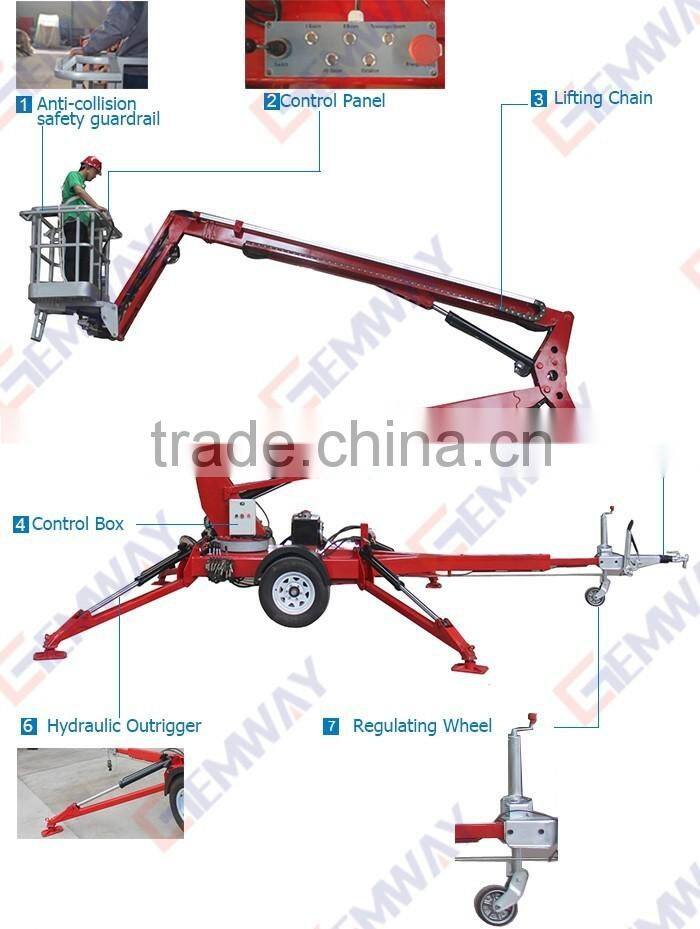 tow behind cherry picker for sale