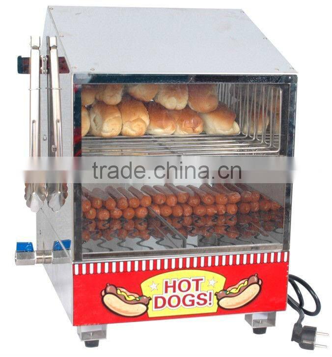 electric hot dog bun maker steamer machine warmer cart with CE