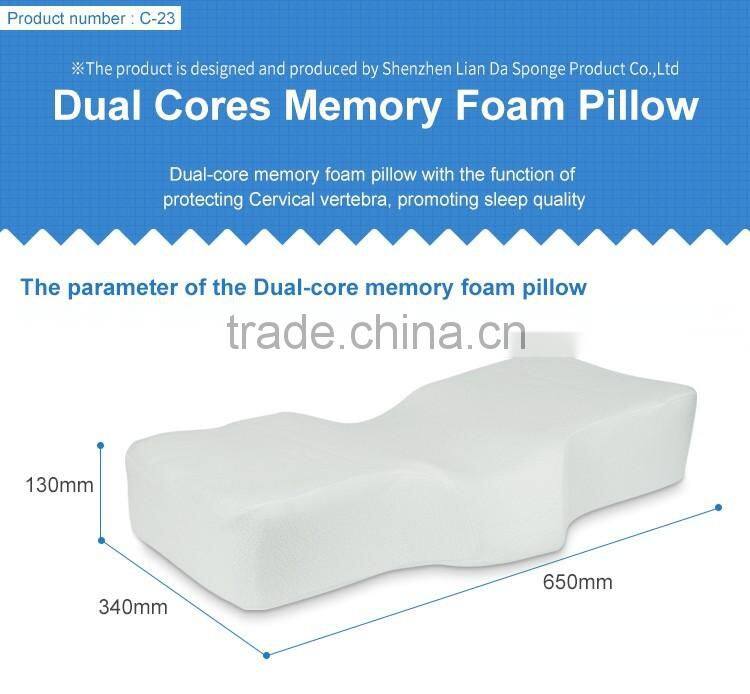 Best quality Approval memory foam pillow With logo Printing