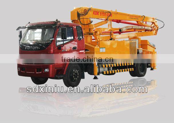FOTON truck mounted concrete pump 65m3/h 28meters concrete pump XND5161-25M/28M for sale in Asia