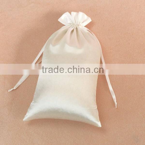 custom hair packaging satin silk bag with logo customized