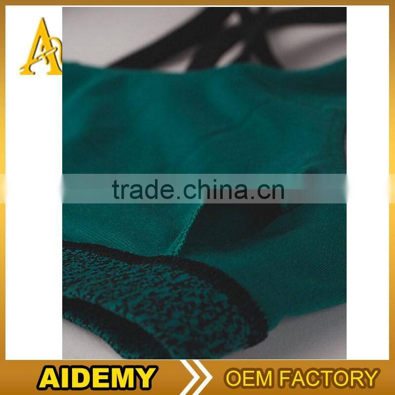 new design custom nylon/spandex dry fit womens Strappy back sexy sports bra fitness yoga bra