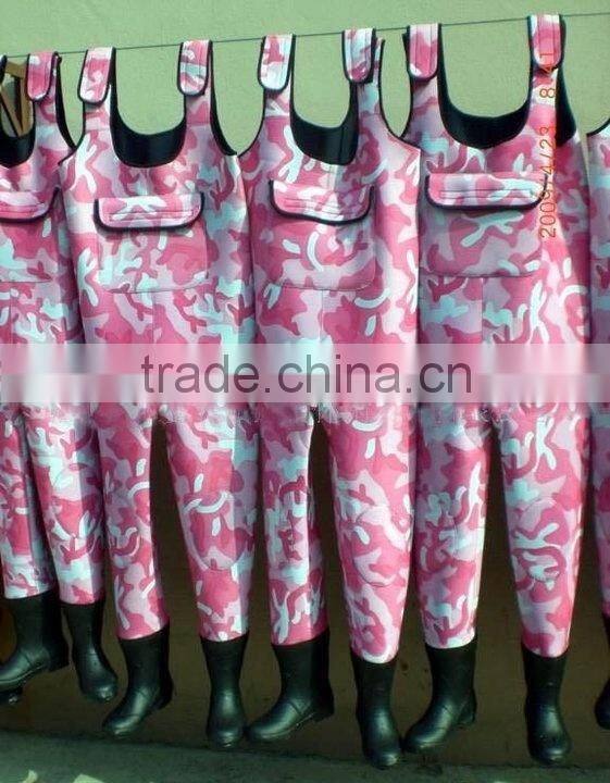 Top quality nice design neorene fishing wader pvc fishing wader