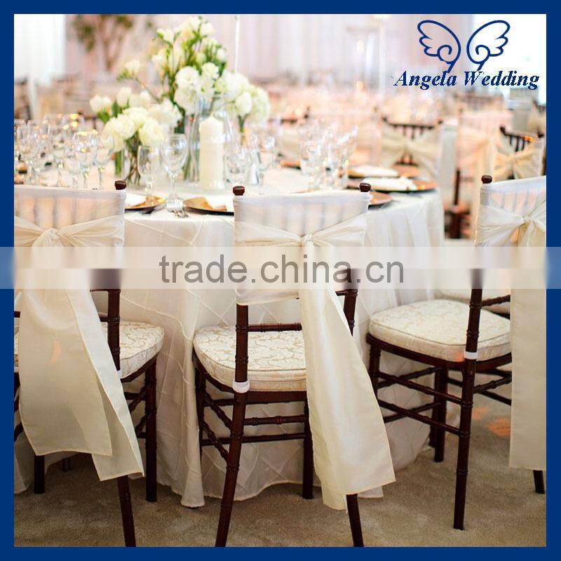 SH013C cheap wedding champagne organza chair sash