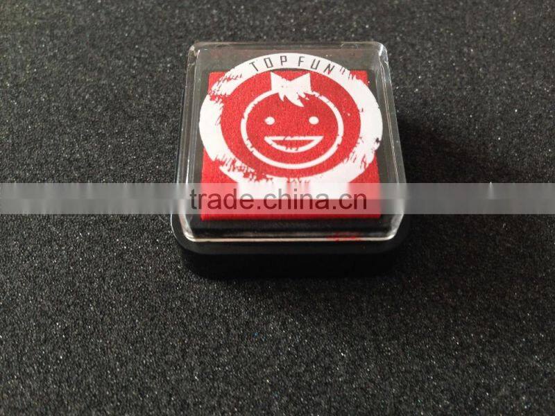 hot sell 3*3 red plastic ink pad