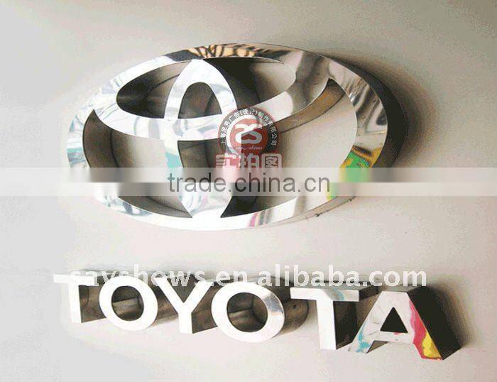 Waterproof led signage stainless steel letters and numbers