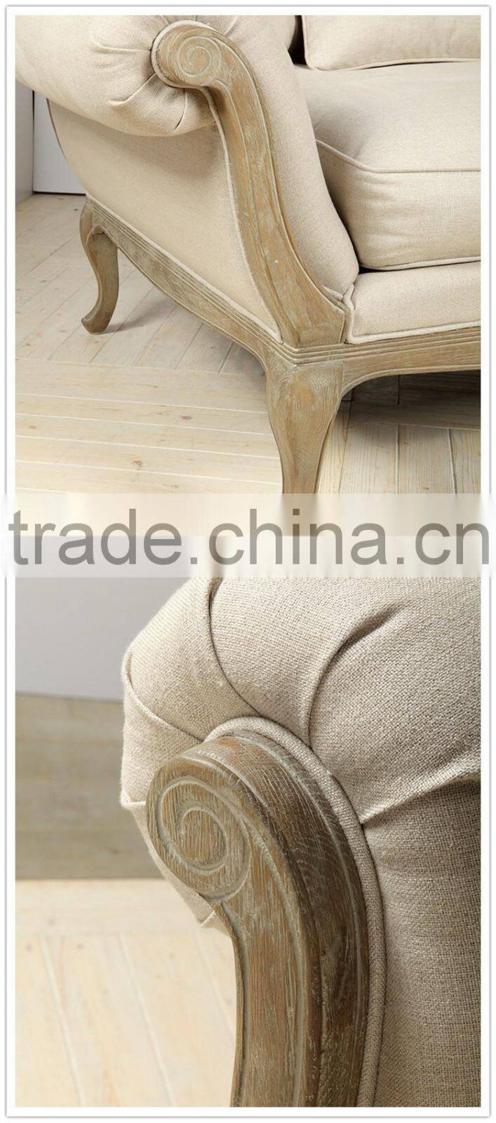 Antique french country one seat sofa