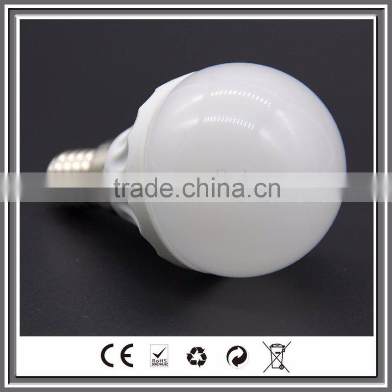 China manufacturing led bulb 6w energy saving PC plastic led light bulb P45 CE
