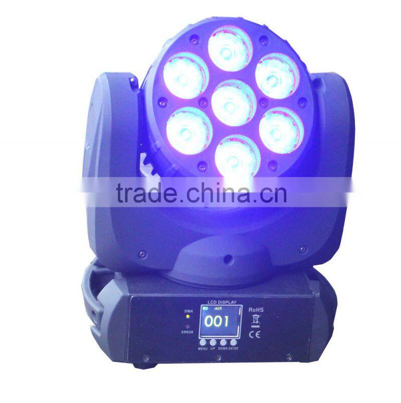 7pcs 12w 4in1 Sharpy Beam wash led moving head / Moving head led light