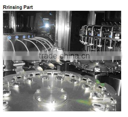 carbonated drinks washing filling and capping machine 3 in 1 unit