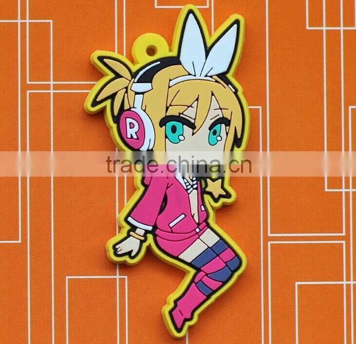 wholesale keychain/keychain maker/soft pvc rubber key chain