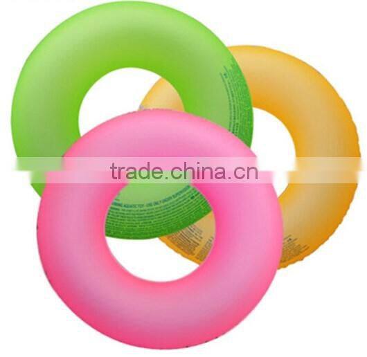 Good design led flashing inflatable swimming ring , led light swim ring