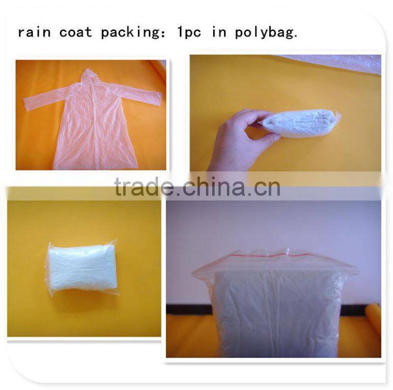 disposable cheap rain coat /raincoat/poncho