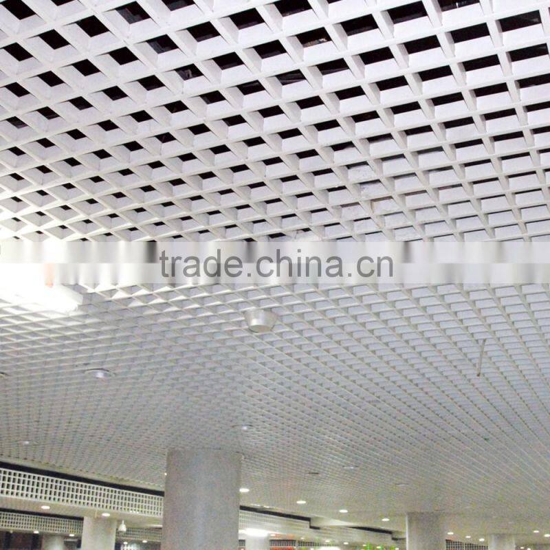 Grid Fireproof aluminum building materials in tiles
