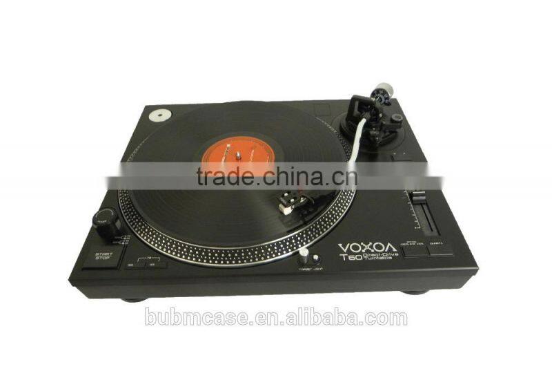 VOXOA T60 dj equipment direct drive detachable head shell Turntable DJ vinyl turntable with dust cover