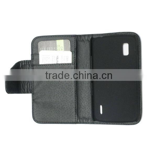 Factory direct supply wallet leather case for LG G Flex G955 d958