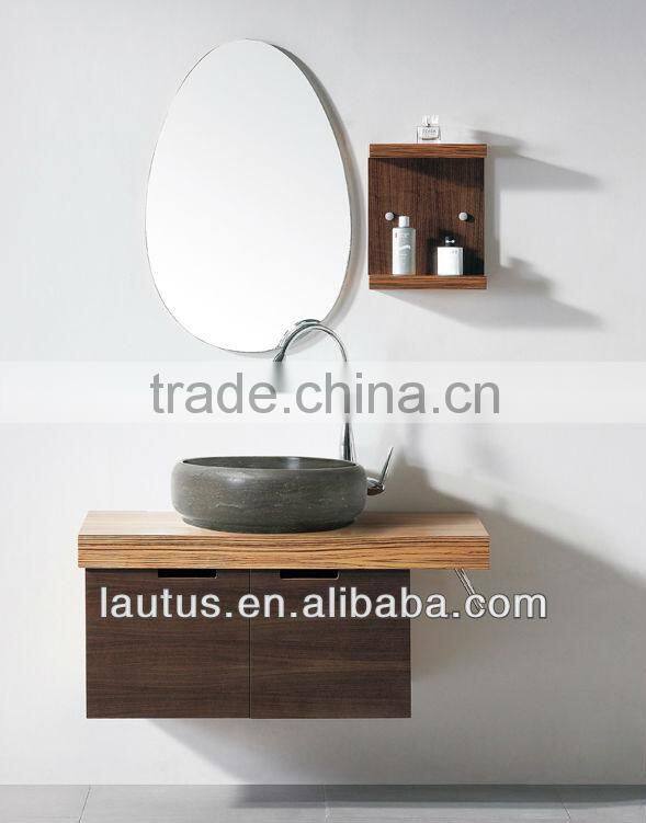 luxury bathroom vanity unit with marble top