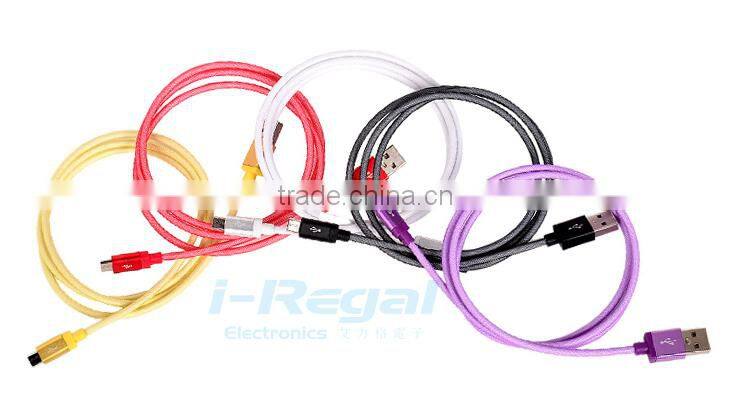 High Quality fish net USB Data Sync Charging Cable for All Smartphone
