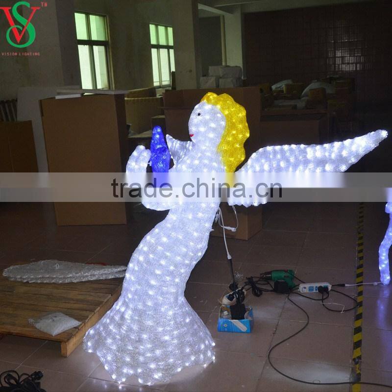 Outdoor Christmas Decoration Lights with LED Angel