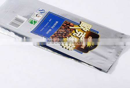CoCoffee beans aluminum foil eight edge-sealing square bottom bag with air holes