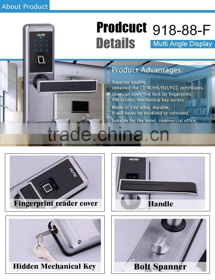 dustproof biometric fingerprint sensor door lock for sale