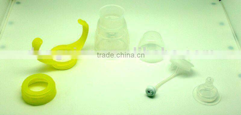 high quality food grade baby feeding bottle with spoon