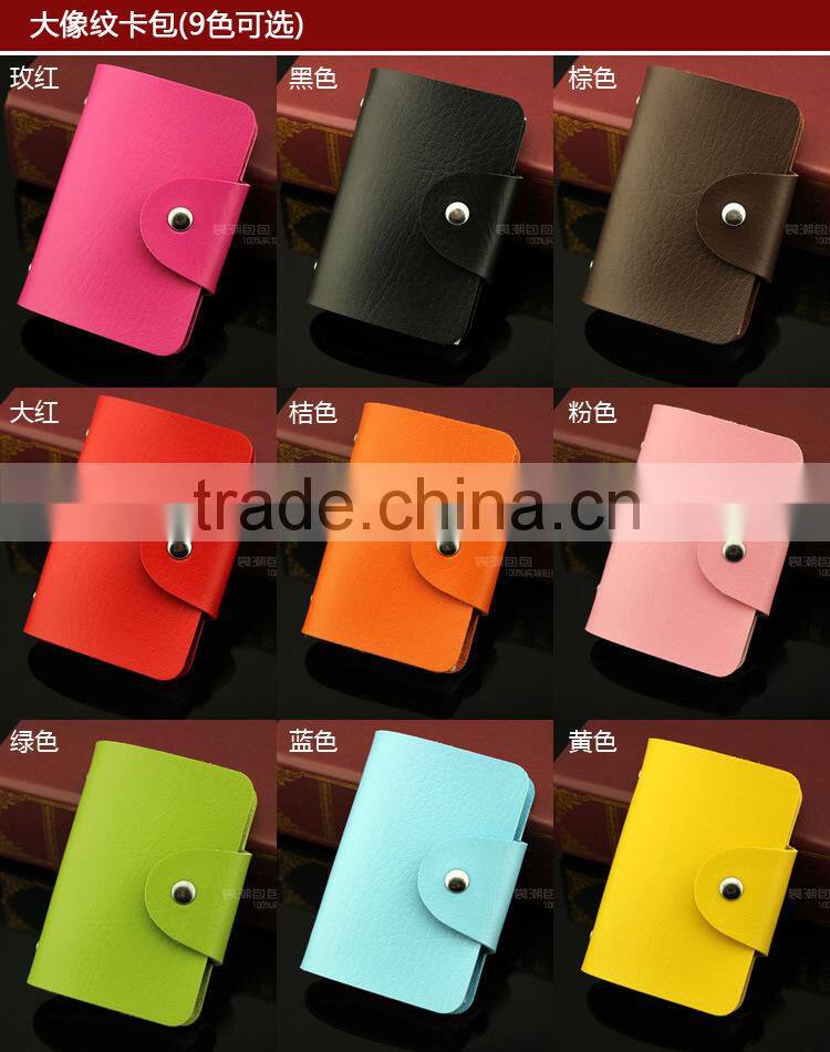faux leather card Holder Bags Leather 24 Credit Card