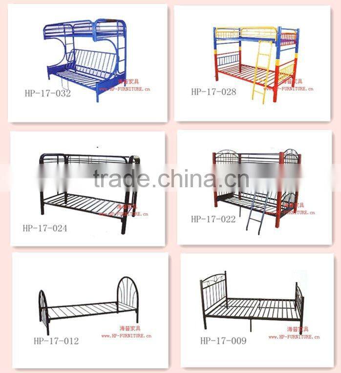 Black Single Metal Bed