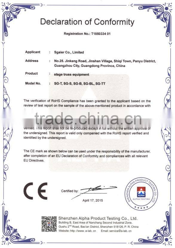 New type partable /fast assemble stage, four legs simple stage