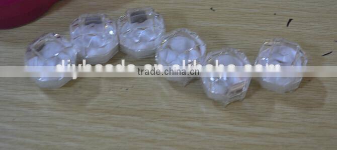 Acrylic Lucid 4x4cm Ring Earring Box Jewelry Package One bag 100Pcs