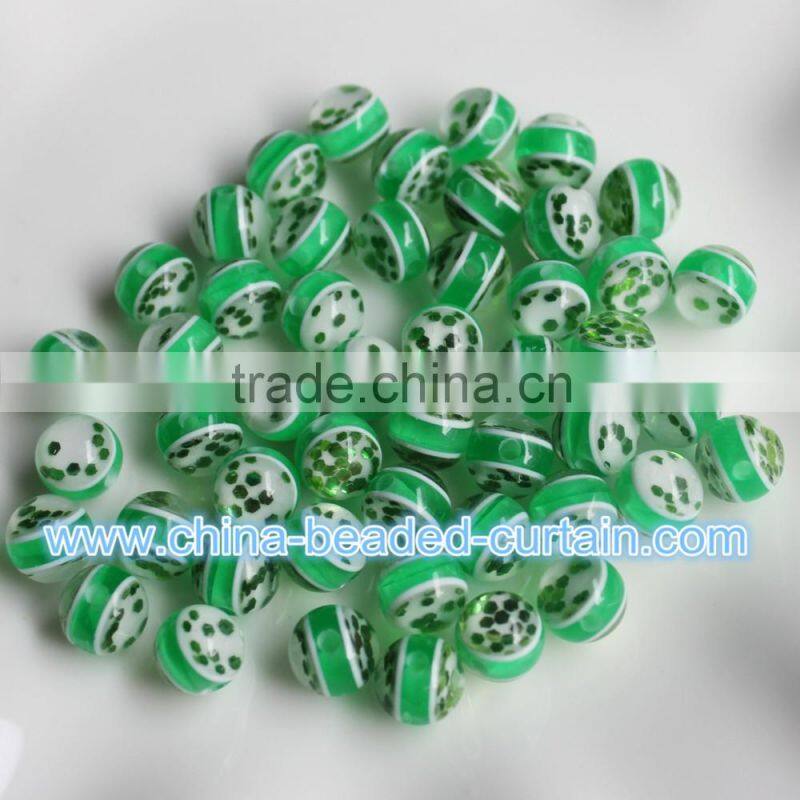Hot Selling Charming 8MM Transparent Acrylic Loose Spacer Resin Beads Online Wholesale Craft DIY
