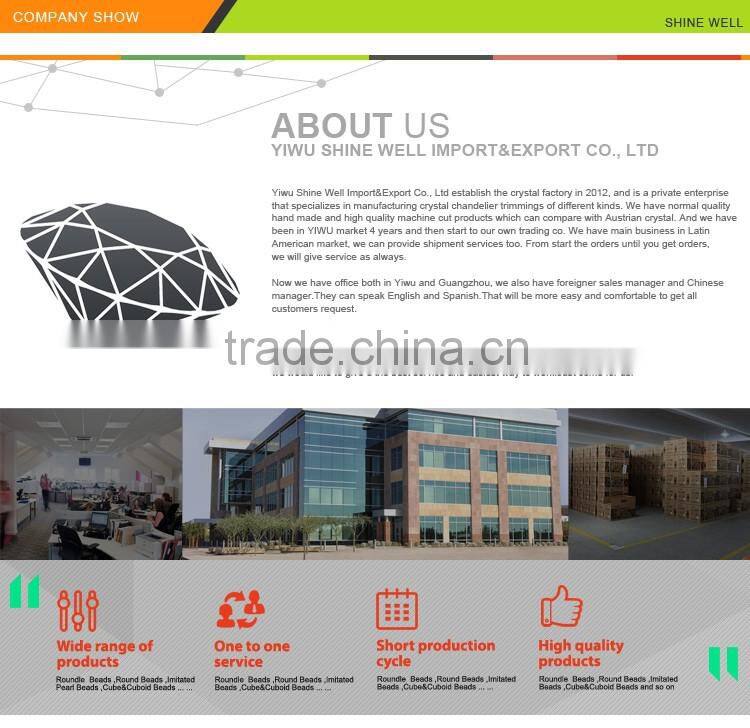 Latest trendy style crystal glass round beads from manufacturer