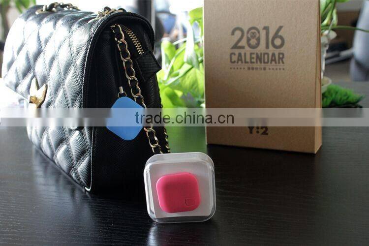 Smart mini square shape wallet key finder bluetooth anti lost alarm
