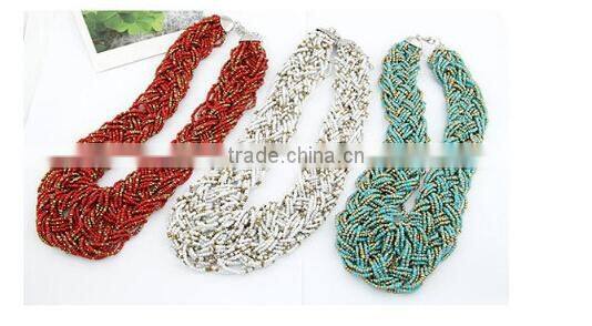 Hot Selling Beads Choker Vintage Chunky Pendant Statement Necklace Women Necklaces & Pendants Fashion Necklaces for Women 2014