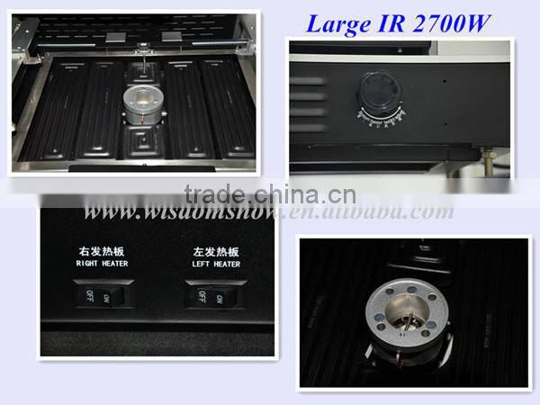 Hot sale WDS-650 bga vga repair machine for laptop motherboard 3 independent heating Infrared BGA Rework Station