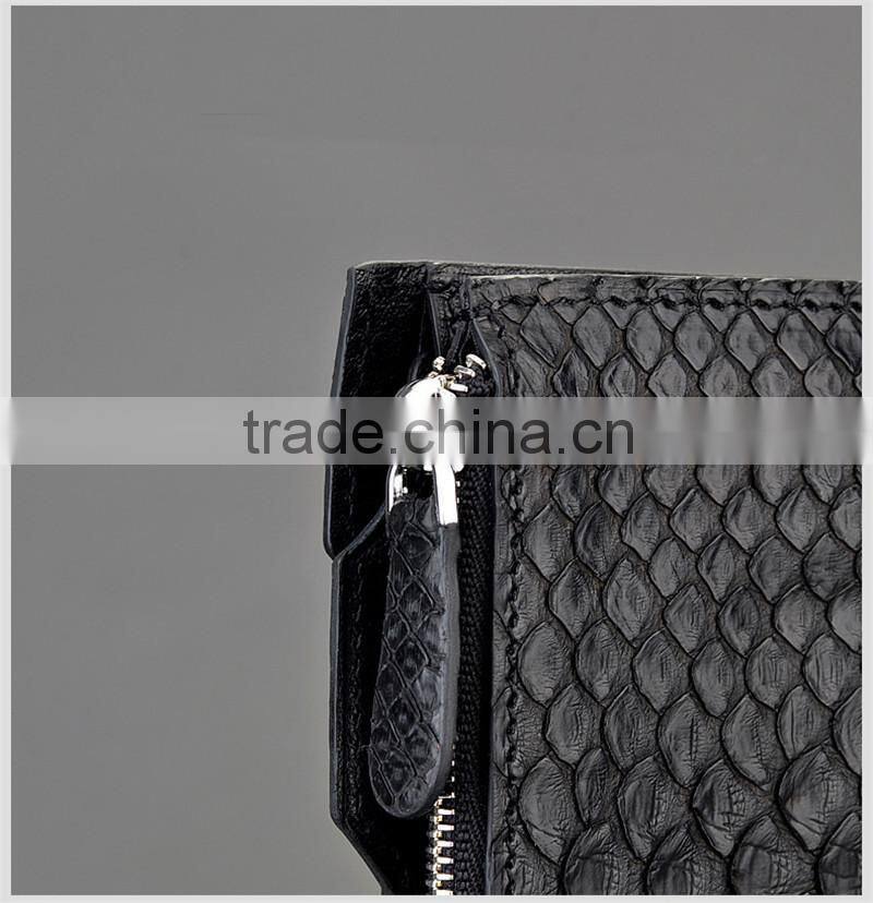 Customize Handmade Real Python Snakeskin Business Credit Card Wallet