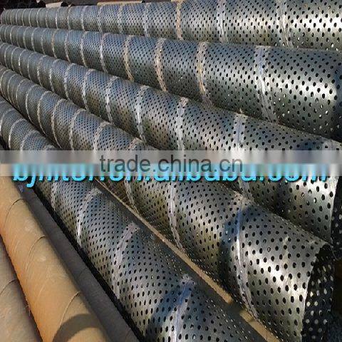 china manufacturer building material galvanized spiral perforated pipe