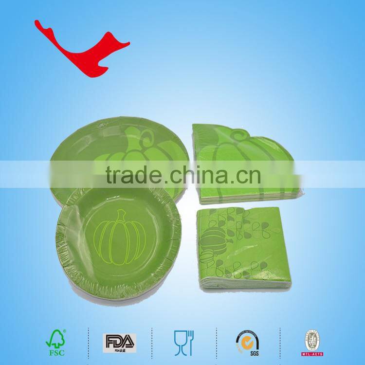 40*40cm,1/4 folded Halloween printed tissue paper dinner napkin,party supplies paper towel