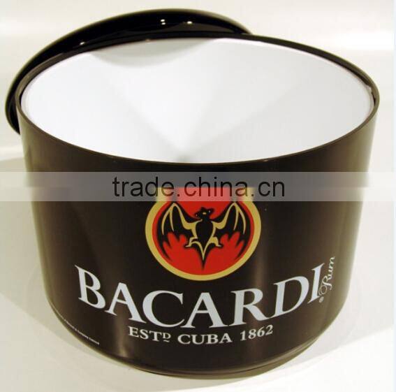 10 liters double layer wine ice bucket with lids for beer promotion