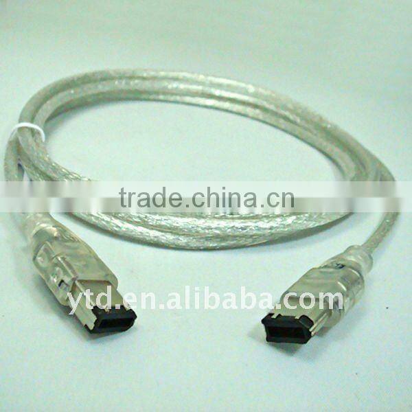 480Mbps white color hi-speed ieee 1394 cable