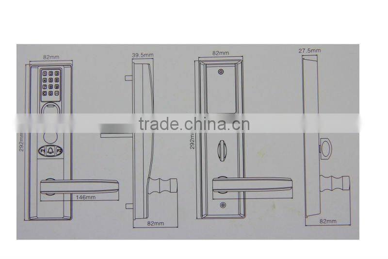 electronic rfid card intelligent digital door lock