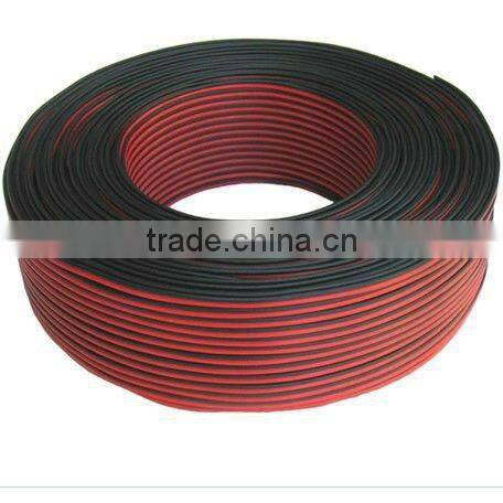 flexible parallel pvc cable black and red 300/300V