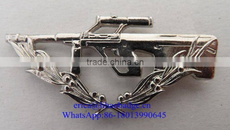 Metal emblem lapel pin , soft enamel process, Gold plated, butterfly clutch